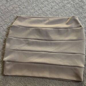 a'gaci Taupe Pencil Skirt